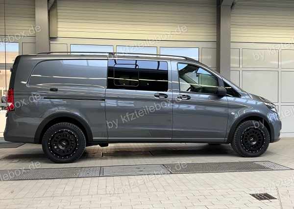 8x17 ET40 Twin-Monotube-Projekt-AT1 Alufelge in schwarz für Mercedes V-Klasse 447